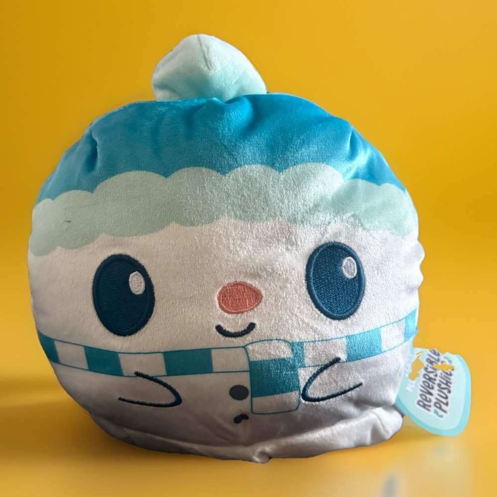 Plushiverse Tee Turtle 6" Snowman Reversible Plushie Stuffed Winter Holiday